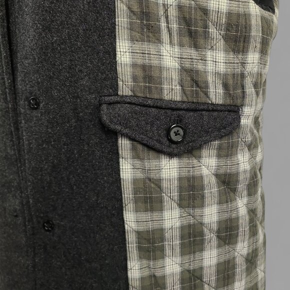 J Crew Men’s Wool Blend Car Coat Gray • Size Medium - Picture 11 of 15